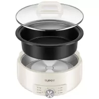 苏泊尔电火锅 电煮锅 火锅专用锅 家用多功能涮肉锅 不粘分体可拆洗4L电热锅 4L H28YK857