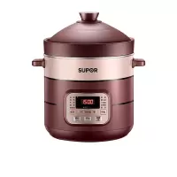 苏泊尔 电炖锅多功能家用6L大容量电炖盅煲汤锅炖汤煮粥锅紫陶  DG60YC806 6L