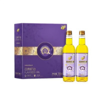 福临门一级压榨亚麻籽油750ml*2礼盒装
