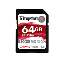 金士顿(Kingston) SDR2 64GB 读取速度300MB/s 写入速度260MB/s SD存储卡