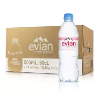 依云矿泉水高端天然饮用水 330ML*24瓶整箱[英文版]