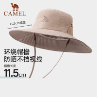 骆驼大帽檐登山帽防晒帽UPF50+西部牛仔帽丛林徒步遮阳帽 575BP10003,卡其