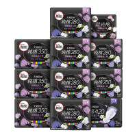 高洁丝(Kotex)臻选卫生巾280日6p*6+350夜4P*3+420加长夜3P+190护垫10p新老随机