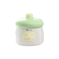 小熊(Bear)辅食锅婴儿辅食机bb煲 宝宝煮粥隔水电炖盅天然陶瓷1L BBG-H10J2