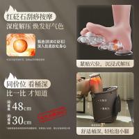 小熊(Bear)泡脚桶 全自动按摩恒温加热足浴盆 ZYP-E10F6-P01[热敷膝盖 管道杀菌]黑