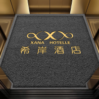 电梯地垫定制logo丝圈轿厢地毯防滑蹭脚垫 178*173.5总长宽 压字定制logo