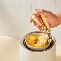 小熊(Bear)防烫夹取碗夹防烫手夹厨房夹盘子蒸菜不锈钢隔热提盘夹碗神器 [防烫碗夹]耐高温/食品级材质