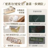 小熊(Bear)多功能切菜神器擦丝器家用刨丝器土豆丝萝卜切片器 CX-JE019-P02