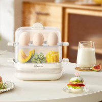 小熊(Bear)煮蛋器 蒸蛋器  煮鸡蛋神器 早餐一体机 双层 ZDQ-E12H3[智能预约]