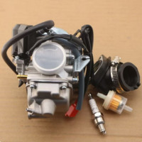 工马摩托车踏板车豪迈GY6125-150化油器助力车女装车化油器通用 GY6125化油器总成