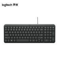 罗技(Logitech) K106 键盘 有线键盘 办公键盘 紧凑型 黑色