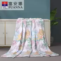 苏宁宜品推荐富安娜七孔抗菌印花夏被-轻灵花舞