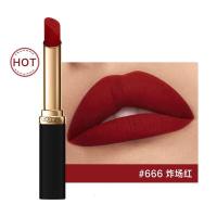 欧莱雅细管口红666炸场红哑光丝绒显白雾面唇膏七夕礼物送女友