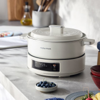 摩飞 MR8902 0涂层IH电火锅 白色/灰色