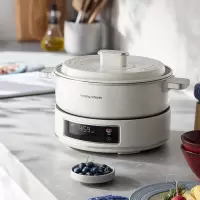 摩飞 MR8902 0涂层IH电火锅 白色/灰色