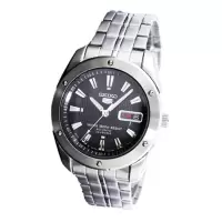 精工SEIKO自动机械男表SNZF35J1精钢表带人工合成蓝宝石玻璃镜面商务折叠扣50米防水