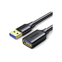 绿联10373加长转接线2米延长线公对母数据连接线