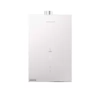 万和JSQ30-16W16 16升燃气热水器 天然气 水气双伺服恒温 直流变频 奶油白玻璃全面屏