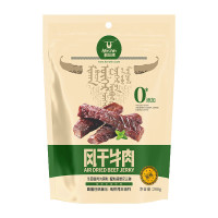科尔沁(Kerchin)休闲零食 内蒙特产 肉干肉脯风干牛肉208g原味*1袋