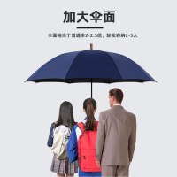 红叶伞直杆长柄雨伞男士商务伞加大加固双人三人超大伞防风伞