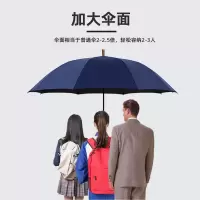 红叶伞直杆长柄雨伞男士商务伞加大加固双人三人超大伞防风伞