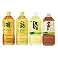 怡宝菊花茶柠檬茶岩茶铁观音1L*4瓶混合装茶香浓郁即饮无糖低糖茶饮料