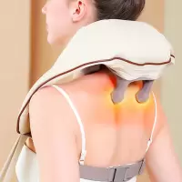 古菲斯 颈部按摩器按摩仪肩颈按摩器颈部披肩腰部按摩枕按摩器 GFPM-L01