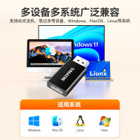 山泽DP转HDMI转接头 4K高清DisplayPort公对母视频转换器 电脑台式机接电视显示器投影仪连接器ZHQ-11