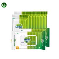 滴露Dettol 卫生湿巾组合装(50片*2包+10片*8包)儿童随身