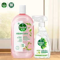 滴露家居除菌喷雾500ml+消毒液自然香氛1L