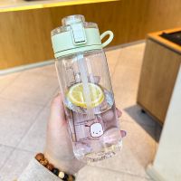 随行水杯水杯女吸管杯塑料杯高颜值吸管杯子600ml 100个起订