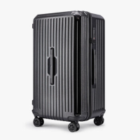安踏(ANTA)28寸拉杆旅行箱 黑色[纯色]PC复合耐磨抗摔 带轮