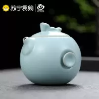 元青茶壶(MULTIPOTENT)汝窑茶壶开片可养陶瓷功夫茶具泡茶壶单壶 大文旦壶210ML