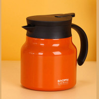 苏宁宜品豹牌养生焖茶壶304不锈钢316不锈钢保温壶BP03-V3008橙色 800ml