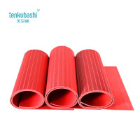 天空桥 绝缘胶皮 红色条纹5mm*1m*5m 卷