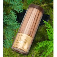 得力S907-2B书写铅笔(原木色)(50支/筒)