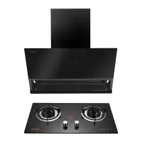 Haotaitai烟灶套装XJ01+X406液化气 23m³大风量挥手智控+智清洗5.0kW大火力可调底壳换灶不开孔