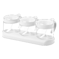 太力调料盒组合套装家用盐味精厨房调料罐玻璃调味瓶收纳罐大容量