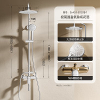 九牧(JOMOO) 卫浴淋浴花洒全套硅胶易洁喷头淋浴器套装36453