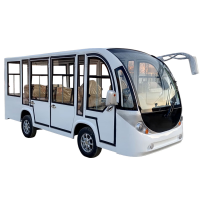 恒咏晟四排11座电动观光车全封闭四轮大巴车摆渡车 标配