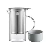 北鼎(BUYDEEM) 泡茶壶高硼硅玻璃CD2002 800ml大象灰