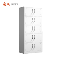 质凡钢制十门更衣柜储物柜/ZF-GYG008/850*390*1800