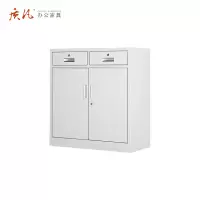 质凡钢制二斗矮柜储物柜/ZF-WJG04/850*390*925