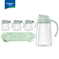 乐唯诗 乐悦油壶调味罐底托五件套 LY/L5Y 油壶650ml*1+调味罐400ml*3+底托