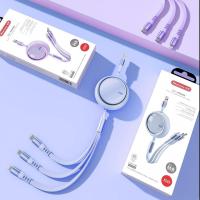 纽曼XS23 三合一伸缩快充线适用快充66W一拖三充电器线XS23!