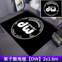 ipusen架子鼓地毯垫 DW地毯[2*1.6米]防滑隔音爵士鼓通用加厚减震脚垫鼓垫