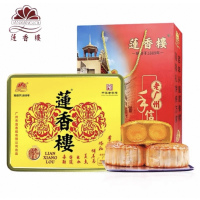 莲香楼双黄纯正白莲蓉月饼( 双黄纯正自莲蓉月饼187.5g4个)