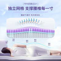 翼眠 深睡格子床垫高弹tpe无压床垫 翼眠TPE无压床垫F4款(1.5*2M)