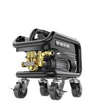 黑猫圣将高压洗车机家用220v高压洗车水枪大功率洗车机庭院清洗洗车神器2200W可调压+17米管+加长杆+壶