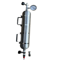 精达汇 不锈钢取样钢瓶2500ML 20mpa JDH-2500 316L不锈钢 带压力表 1套